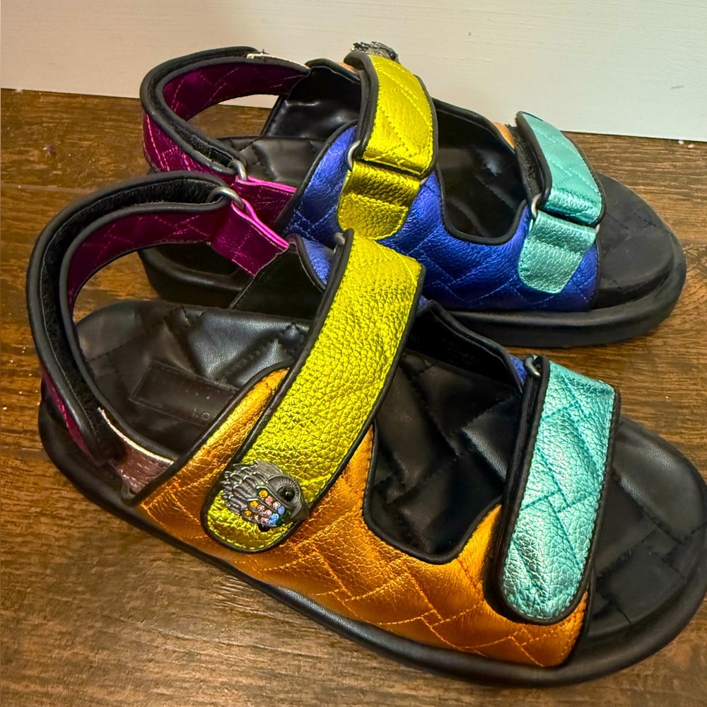 Kurt Geiger multicolor metallic sandal size 37